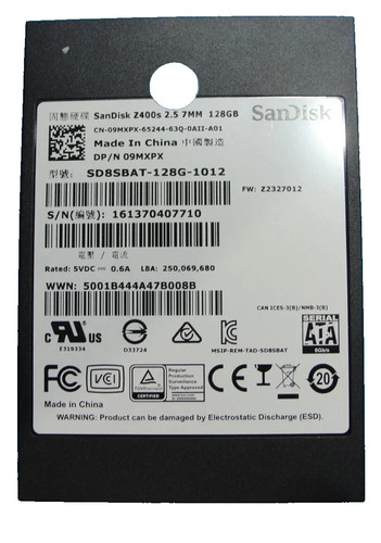 Sandisk 2400s 7mm 128gb - 2.5",